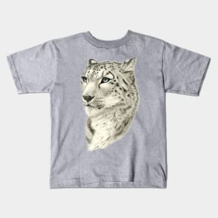 Snow Leopard Kids T-Shirt